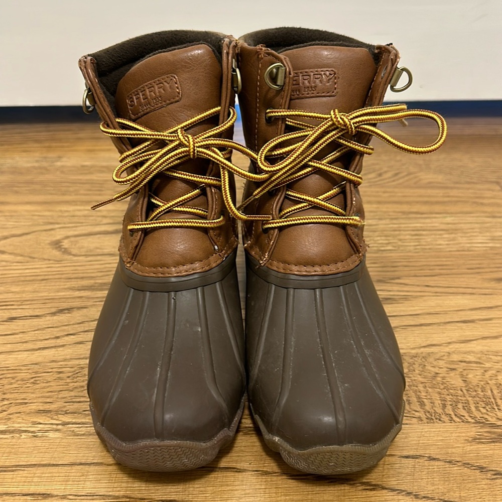 SPERRY Boys 4 Avenue Duck Tan Brown